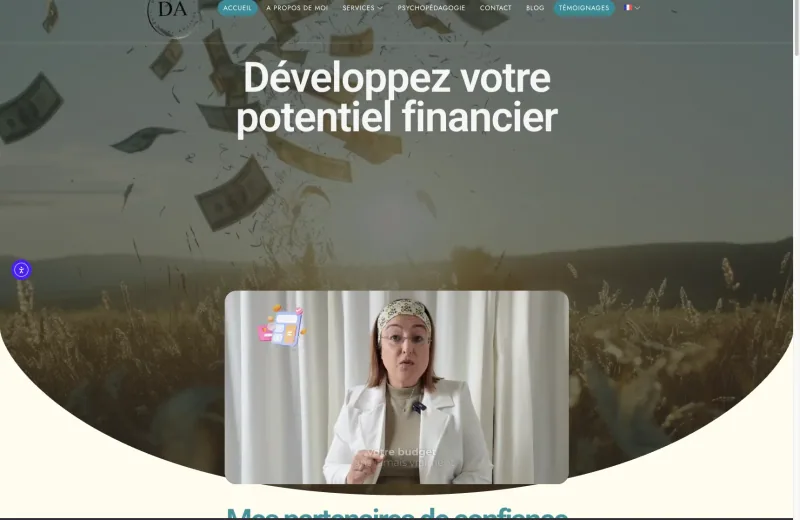 Site web DA Coaching — Développement financier
