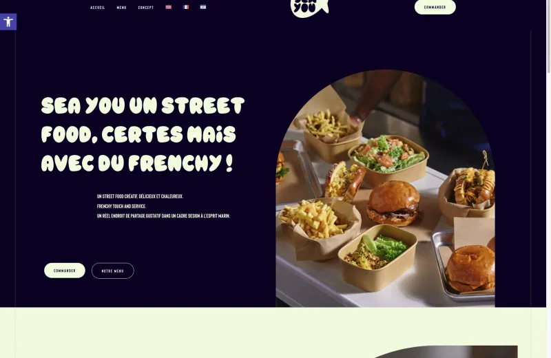 Site web Sea You — Street food & restauration