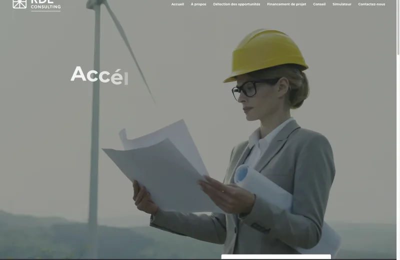 Site web RDE Consulting — Conseil en énergie