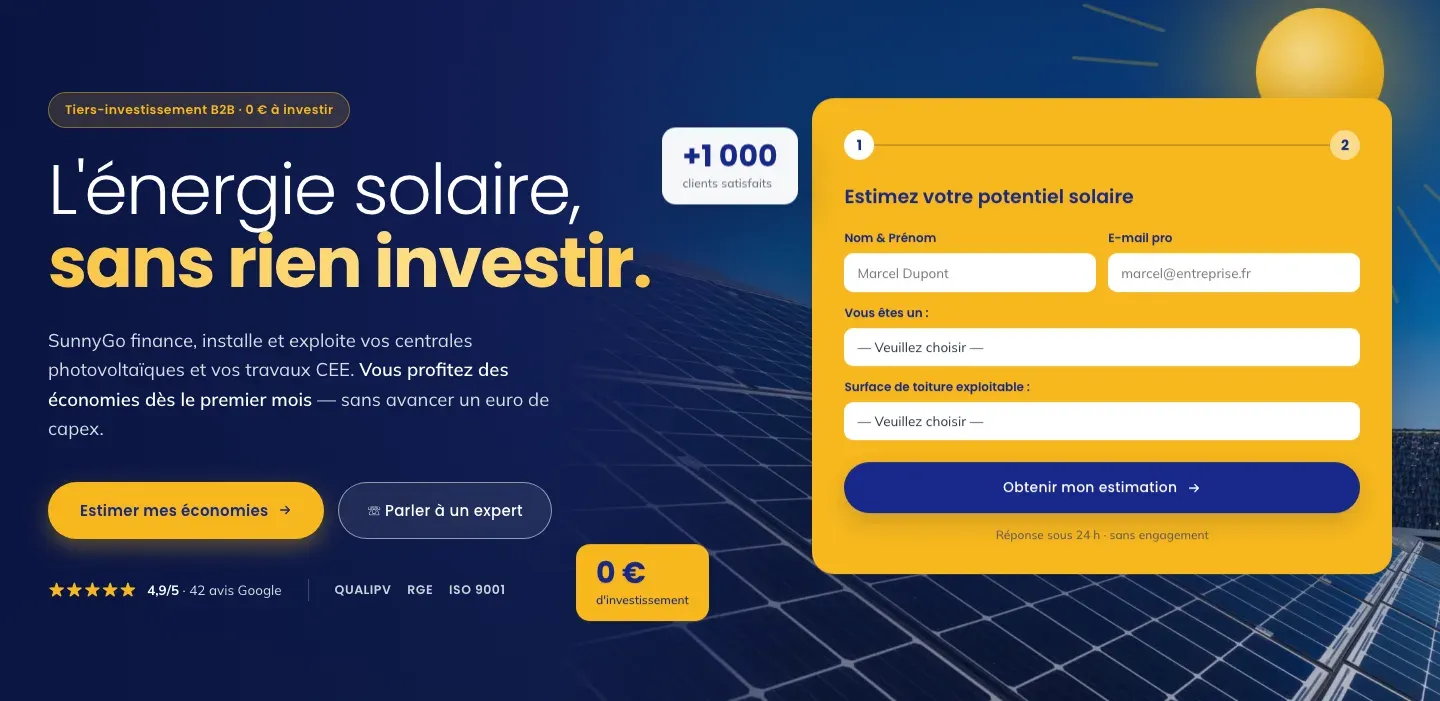 Site SunnyGo — vue 1 sur 10