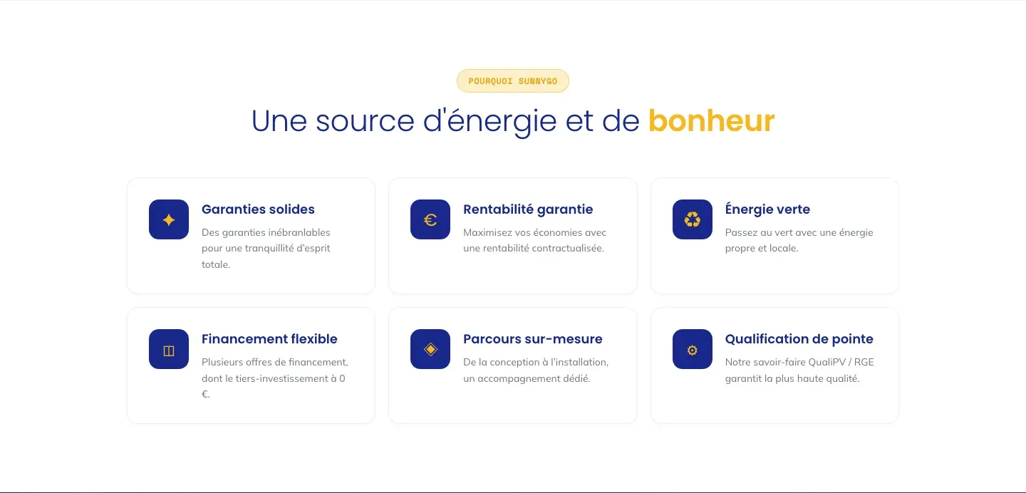 Site SunnyGo — vue 7 sur 10