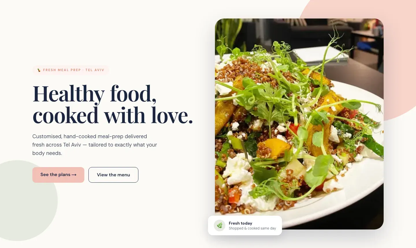 Site Tammy’s Kitchen TLV, vue 1 sur 9