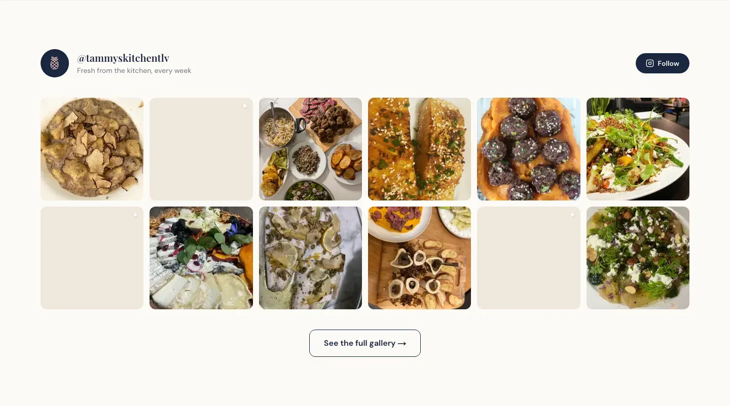 Site Tammy’s Kitchen TLV, vue 7 sur 9