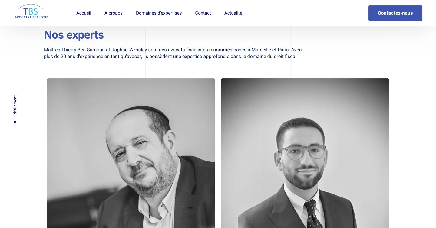 Site TBS Avocats fiscalistes, vue 2 sur 10