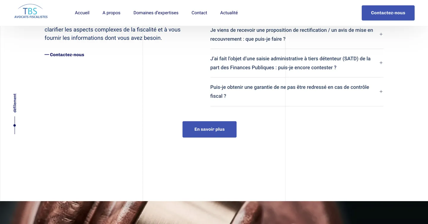 Site TBS Avocats fiscalistes, vue 4 sur 10
