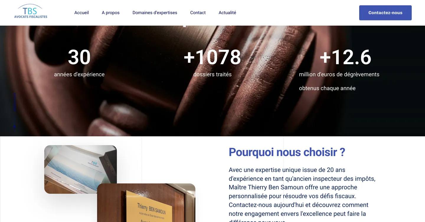 Site TBS Avocats fiscalistes, vue 5 sur 10