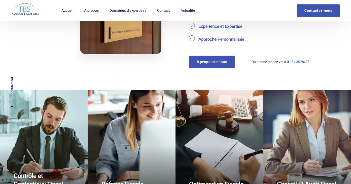 Site TBS Avocats fiscalistes, vue 6 sur 10