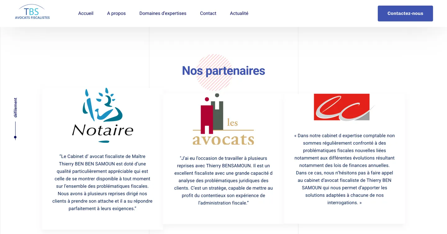 Site TBS Avocats fiscalistes, vue 7 sur 10