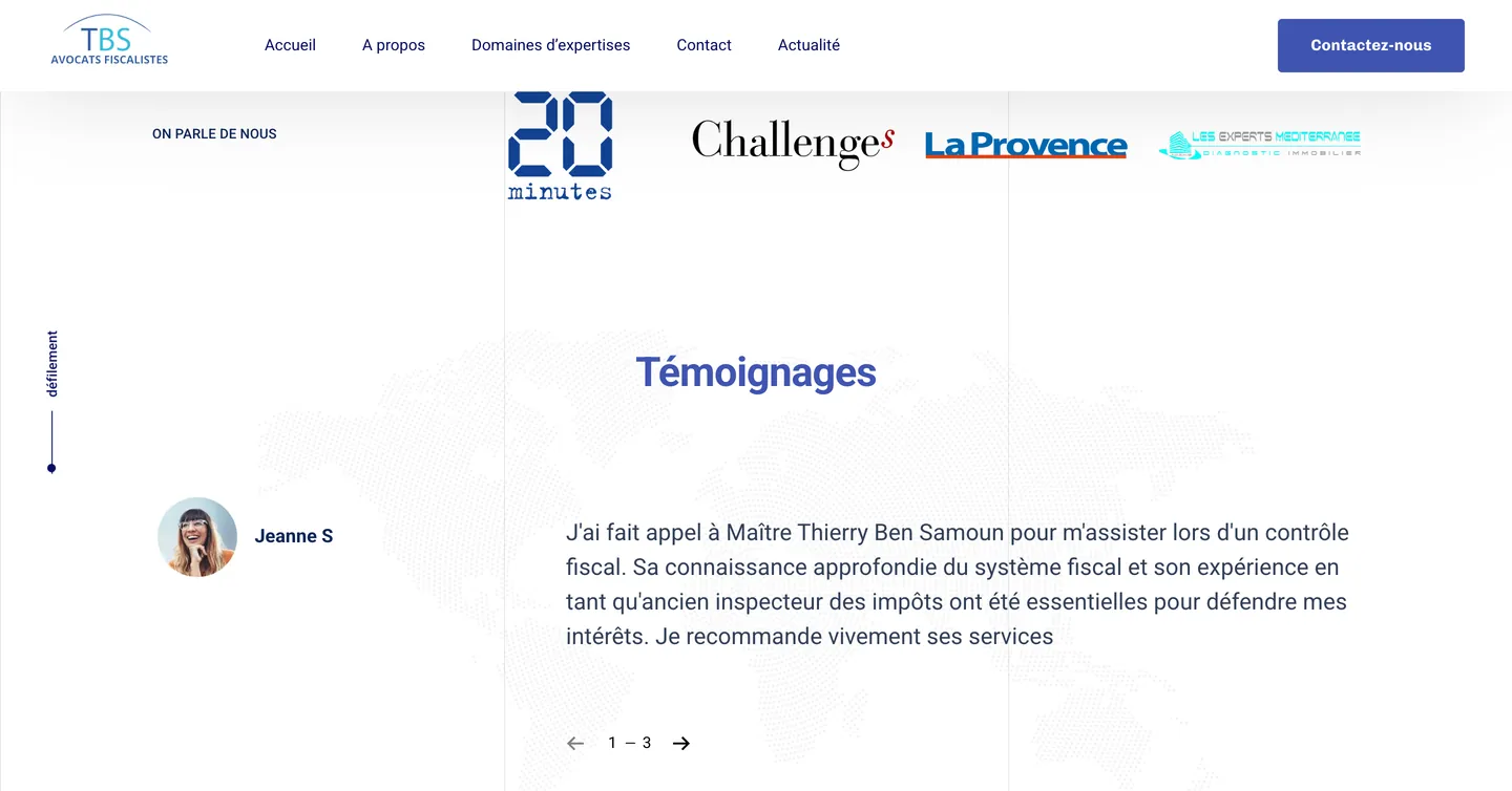 Site TBS Avocats fiscalistes, vue 8 sur 10