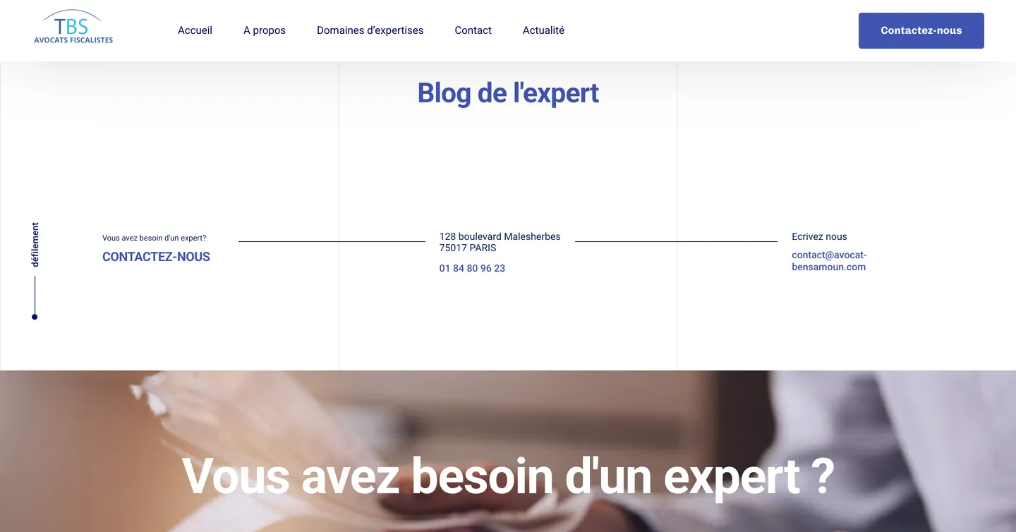Site TBS Avocats fiscalistes, vue 9 sur 10