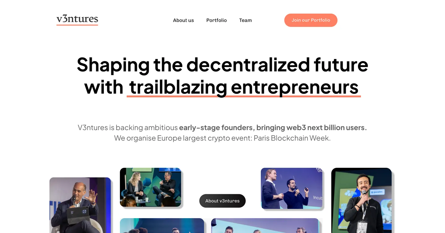Site V3ntures, vue 1 sur 10