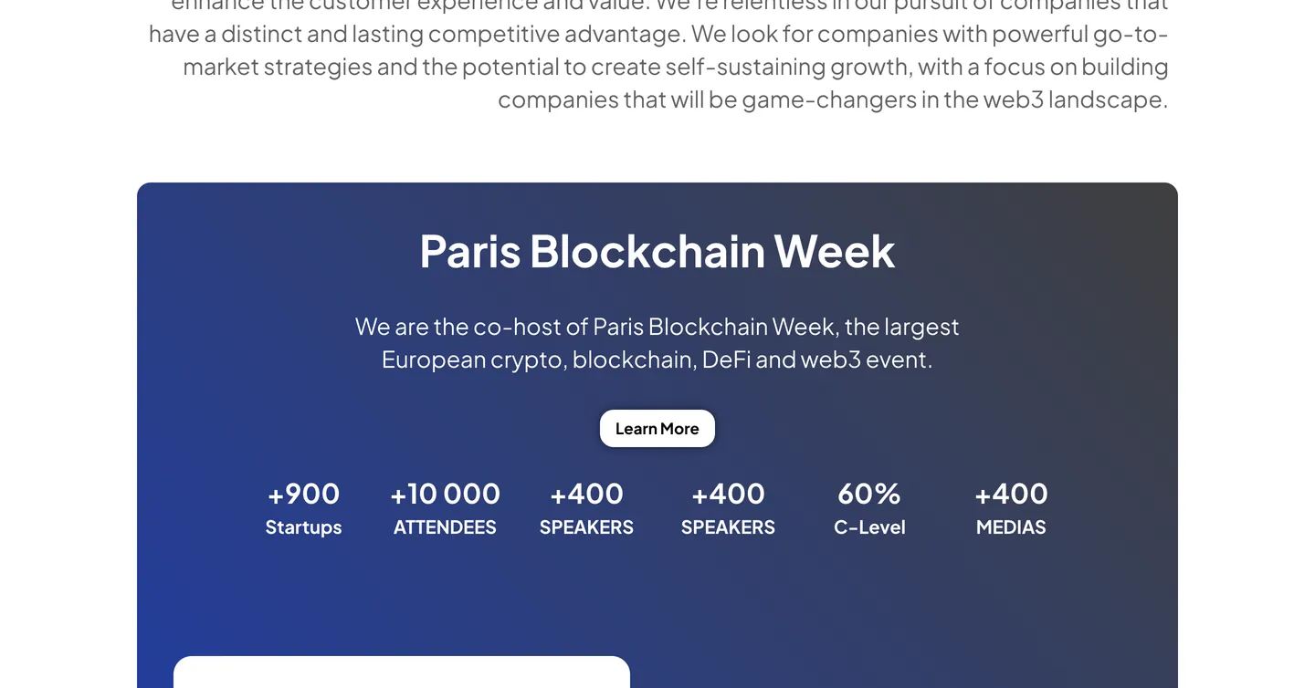 Site V3ntures, vue 4 sur 10